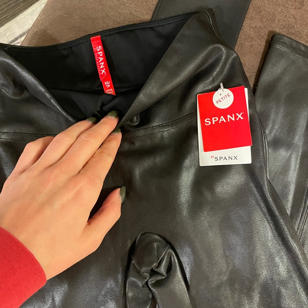 NWT spanx faux leather leggings